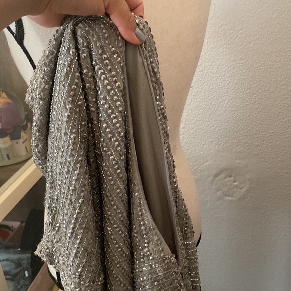 W118 by Walter Baker Gray Sequin Doris Short Casual Dress - Picture 11 of 15